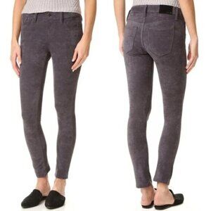 Anthropologie Joe’s Jeans Suede Pants Flawless Icon Straight Skinny Ankle Gray